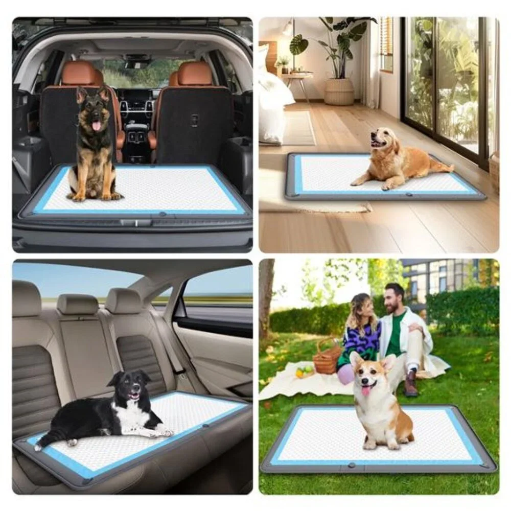 Dog Puppy Pad Tray for 26 x 35 In Training Pads, High Edge Silicon Dog